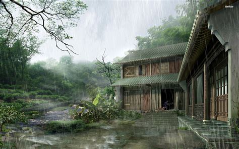hidden rain village|hidden rain village wallpaper.